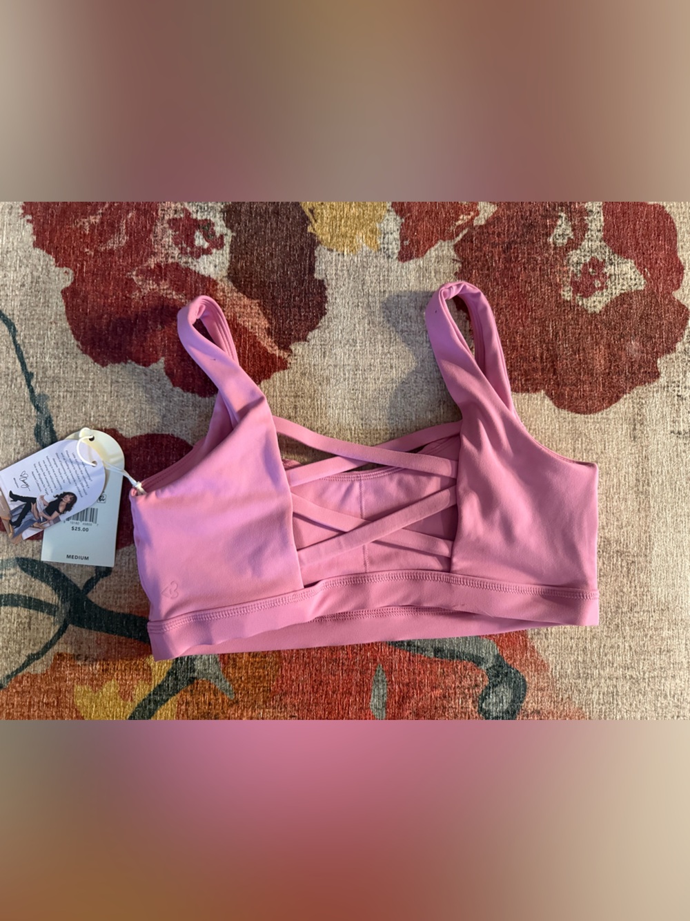 Blogilates Crisscross Princess Bra Pink - Picture 2 of 2
